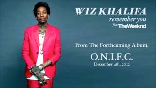 Wiz Khalifa Ft The Weeknd  Remember You [upl. by Aivataj295]