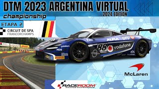 SPA  CHAMPIONSHIP DTM 2023 ARGENTINA VIRTUAL  MCLAREN 720S GT3ONBOARD [upl. by Gault]