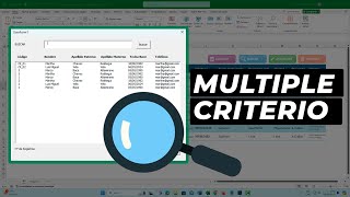 Botón Buscar datos para Formularios VBA en Excel 🔎 Múltiple Criterio [upl. by Dotty792]