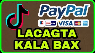 LACAGTA LIVEKA TIKTOK SIDEE LOOGU SHUBAA  PAYPAL ACCOUT STEP BY STEP [upl. by Lovett]