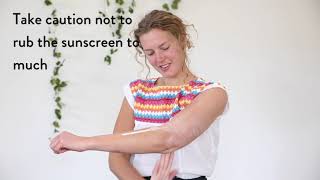 How visible is Suntribe Body amp Face Mineral Sunscreen Application on pale skin [upl. by Forrester]