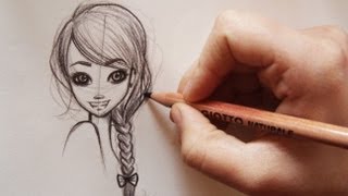 ❤Come disegnare i capelli how to Draw MANGA HAIR 3 hairstylesstep by step❤ [upl. by Lecrad]