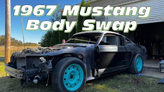 1967 mustang body swap part 2 [upl. by Chrysa262]