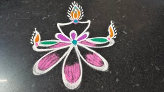 Deepavali rangoli muggulu lavana vlogs [upl. by Suzanna]