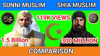 Sunni Islam vs Shia Islam  Sects Comparison shia sunni [upl. by Araeit]