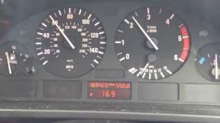 BMW E39 530d acceleration  4th gear pull 60100mph [upl. by Aehta]