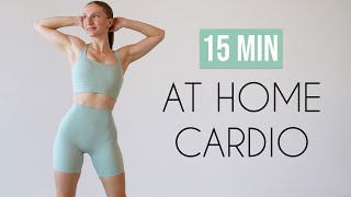 15 MIN BEGINNER CARDIO WORKOUT No Jumping Small Space Friendly No Equipment [upl. by Lory]