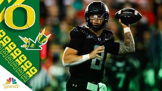 QB Dillon Gabriel highlights Ohio State vs Oregon College Football Week 7  Big Ten on NBC [upl. by Tristam394]