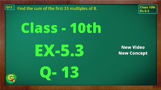 Ex 53 Q13 Class10  AP Chapter 5  Exercise 53  Class10 NCERT  Class10 Ex 53 Q13  Green Board [upl. by Wilkinson424]