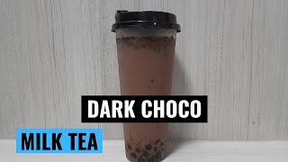 HOW TO MAKE DARK CHOCO MILK TEA 22OZ [upl. by Shuma]