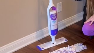 Swiffer PowerMop Multi Surface Mop Kit for Floor Cleaning Fresh Scent Mopping Kit Review [upl. by Bridgid149]