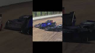 Spectacular iRacing World of Outlaws Dirt Super Late Model Crash at Eldora Speedway  Cars Flying [upl. by Yelraf938]