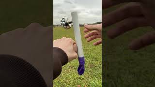 New innovative slingshot made of PVC pipe and balloon slingshot experiment bamboo [upl. by Mushro343]