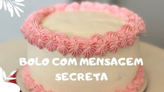 BOLO COM MENSAGEM SECRETA tendencias [upl. by Anawik]