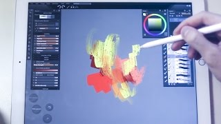 Ipad pro Paintstorm studio demo [upl. by Yrtnej]