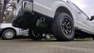 2019 F150 50 resonator delete with flowmaster 40 muffler [upl. by Ecinom]