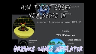 how to get every new badge in grimace shake simulator [upl. by Inal969]