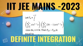 Let fnIntegration from 0topi2sigma sink1xsigma2k1sink1x cosx dxn€N then f21 f20 [upl. by Sseb]