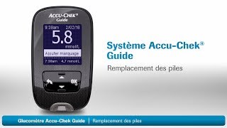 AccuChek Guide  Remplacement des piles [upl. by Minerva]