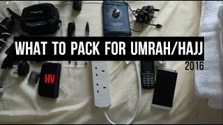 WHAT TO PACK FOR UMRAH amp HAJJ  HAJJ VLOGGER [upl. by Blanca514]