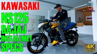 KAWASAKI NS125 BAJAJ  SPECS  INSTALLMENT PRICE [upl. by Uuge149]