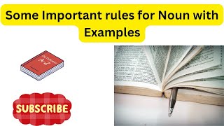 Some Important rules for Noun with Examples [upl. by Bork]