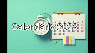 Calendário 2023 com Feriados [upl. by Lindell582]