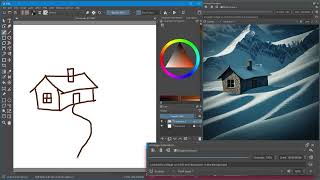 Krita Draw with ComfyUI Demo [upl. by Lama507]