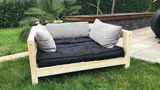 DIY Hundebett  Wood projects  DIY dog bed  Hundecouch  dog couch  Cama de cachorro [upl. by Hock]