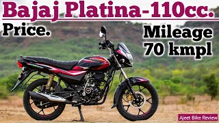 Bajaj Platina 110 Abs New Model 2024 Review  Price  Mileage  Feature  platina 110 abs 2024🤑 [upl. by Adriell672]