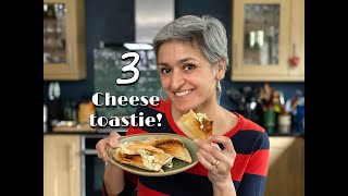 3 CHEESE TOASTIE  Delicious cheese sandwich  Quick exciting lunch  Food with Chetna [upl. by Lesko456]