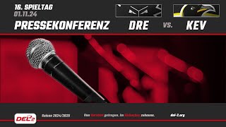 Pressekonferenz Spieltag 16 Dresdner Eislöwen vs Krefeld Pinguine [upl. by Nonnahsal906]