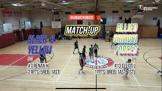 Black amp Yellow vs Allied Shinobi Forces  TimeOut Basketball League  Winter 24 [upl. by Ping]