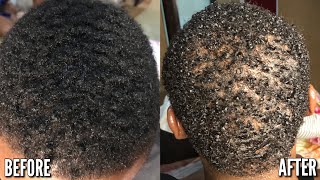 How to Curl Men’s Short Hair  I Jheri curled my brother’s hair using Jheri Curl Hair Products 💯 [upl. by Groot]