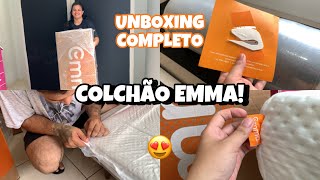 Unboxing colchão emma one plus  Brenda Silva 🧡 [upl. by Aenneea]