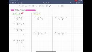 Tambah Pecahan Tahun 3 [upl. by Radborne]