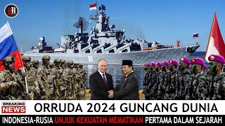 GEMPARKAN DUNIA  TNI AL DAN RUSIA UNJUK KEMAMPUAN DI LATMA ORRUDA 2024  PELUANG JET TEMPUR SUKHOI [upl. by Ehctav]