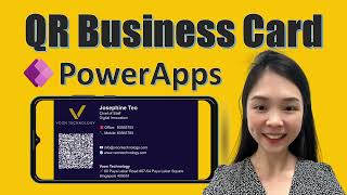 QR Business Contact Card with PowerApps [upl. by Worrad820]