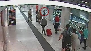 Aggressione stazione centrale Milano  Le immagini della Polizia di Stato [upl. by Netsew]