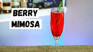 Berry Mimosa  Easy Mimosa Recipe [upl. by Mackler692]