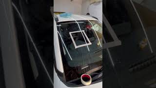 Car glass water stain remover  car glass hard water spot remover  car and care [upl. by Yttiy]