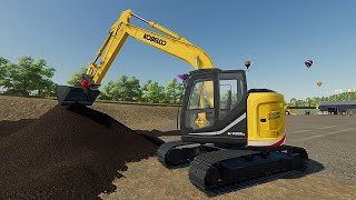 FS22 🚧 Kobelco SK140SR LC 🚧 Farming Simulator 22 Mods [upl. by Ahsal]