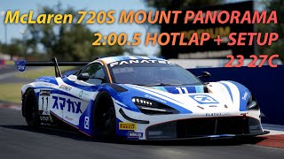 ACC 18  McLaren 720S MOUNT PANORAMA HOTLAP  SETUP [upl. by Reivaz]