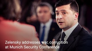 Zelensky addresses war corruption at Munich Security Conference [upl. by Chancellor65]