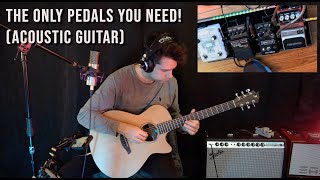 4 Pedals That Sound INCREDIBLE On Acoustic Guitar Vangoa Pedalboard [upl. by Burty]