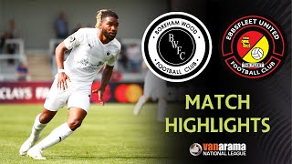 HIGHLIGHTS  Boreham Wood 12 Ebbsfleet United [upl. by Aohk]