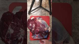 Deboning a deer hindquarter deerhunter outdoors hunting deerhunting deerhunt deer nature [upl. by Zelten]