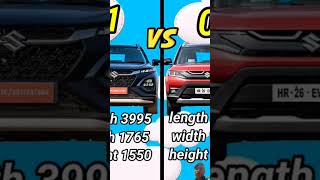 suzuki fronx VS Suzuki brezza comparison video car shortvideo comparison viral video shorts [upl. by Soisinoid776]