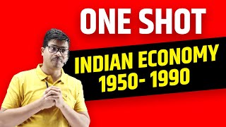 Indian economy 1950 1990  Detailed ONE SHOT  Class 12 Indian economic development  Pre Boards [upl. by Olatha]