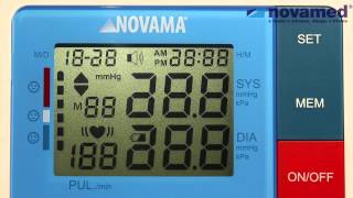 Ciśnieniomierz naramienny NOVAMA FIRST  Wykonanie pomiaru ciśnienia krwi [upl. by Lecia]